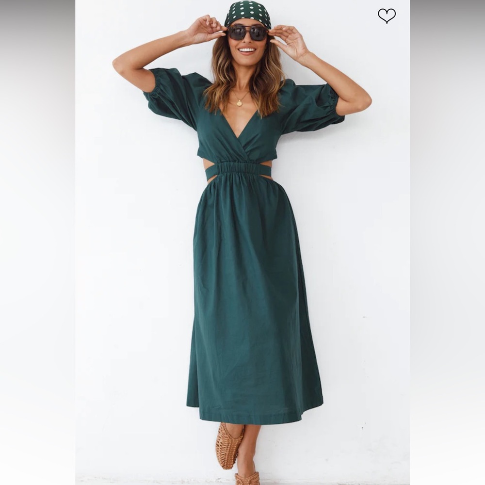 Forest Green Midi / Maxi Dress